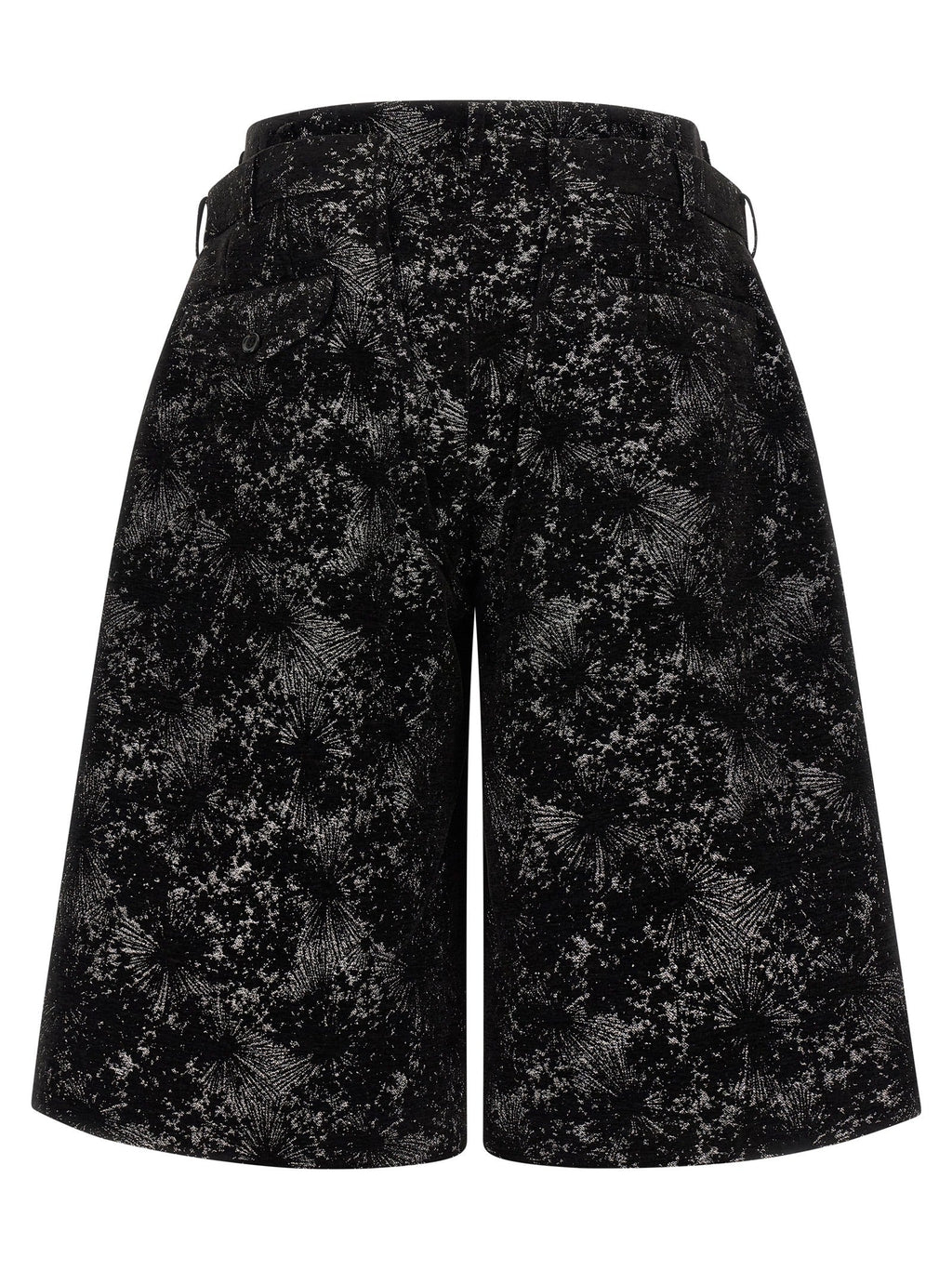 Comme Des Garçons Black Polyester Bermuda Shorts