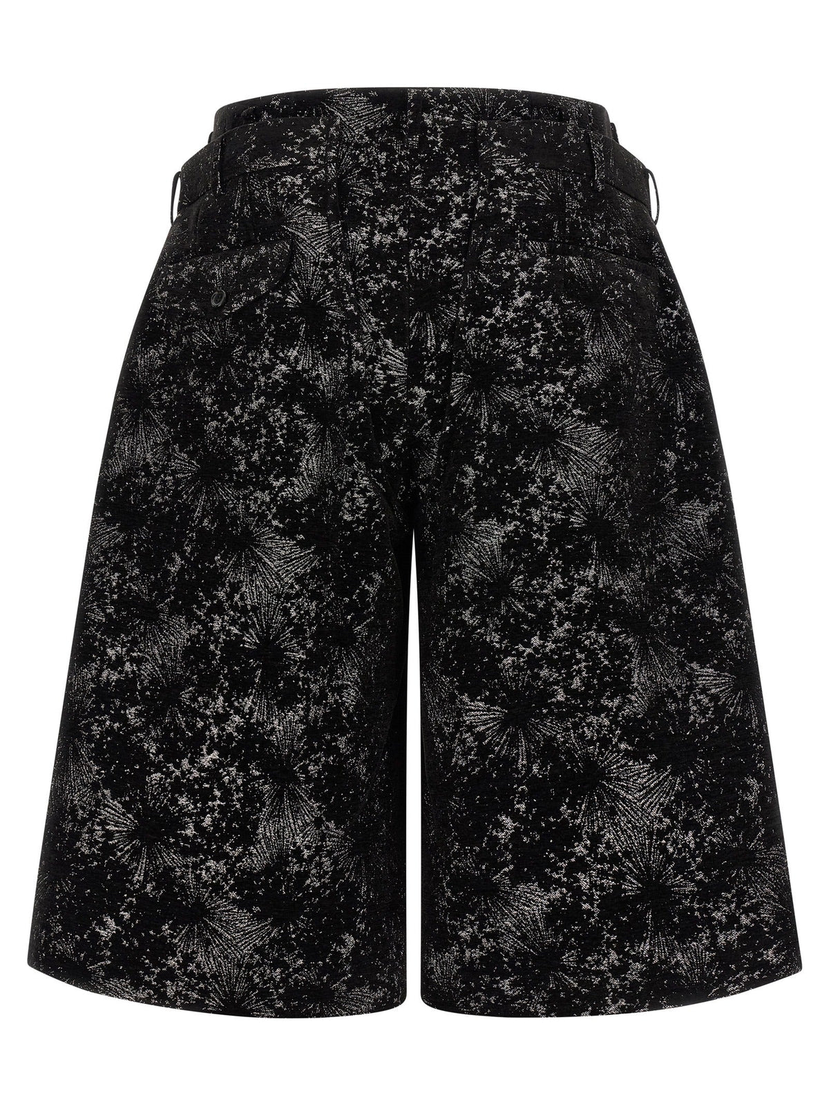 Comme Des Garçons Black Polyester Bermuda Shorts