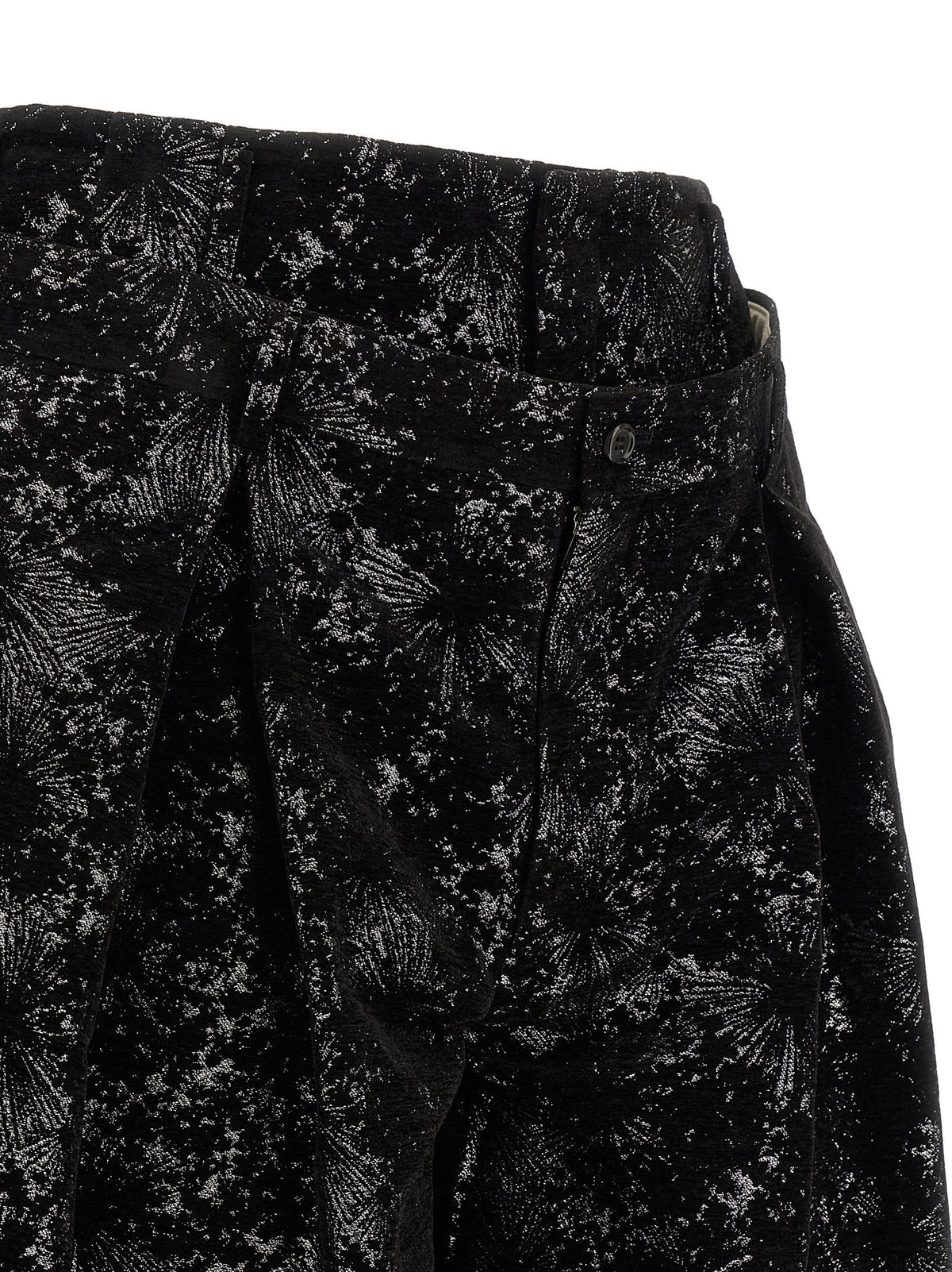 Comme Des Garçons Black Polyester Bermuda Shorts