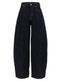 Jacquemus Blue Cotton High-Waisted Jean