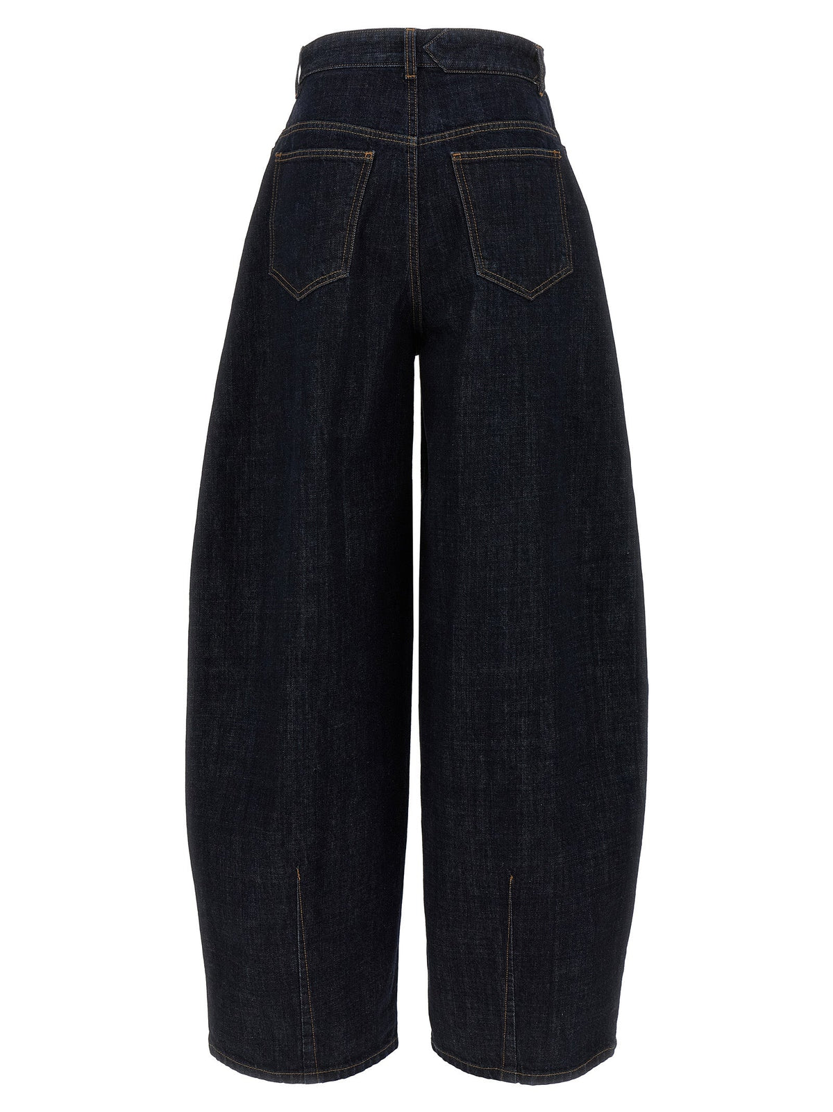 Jacquemus Blue Cotton High-Waisted Jean