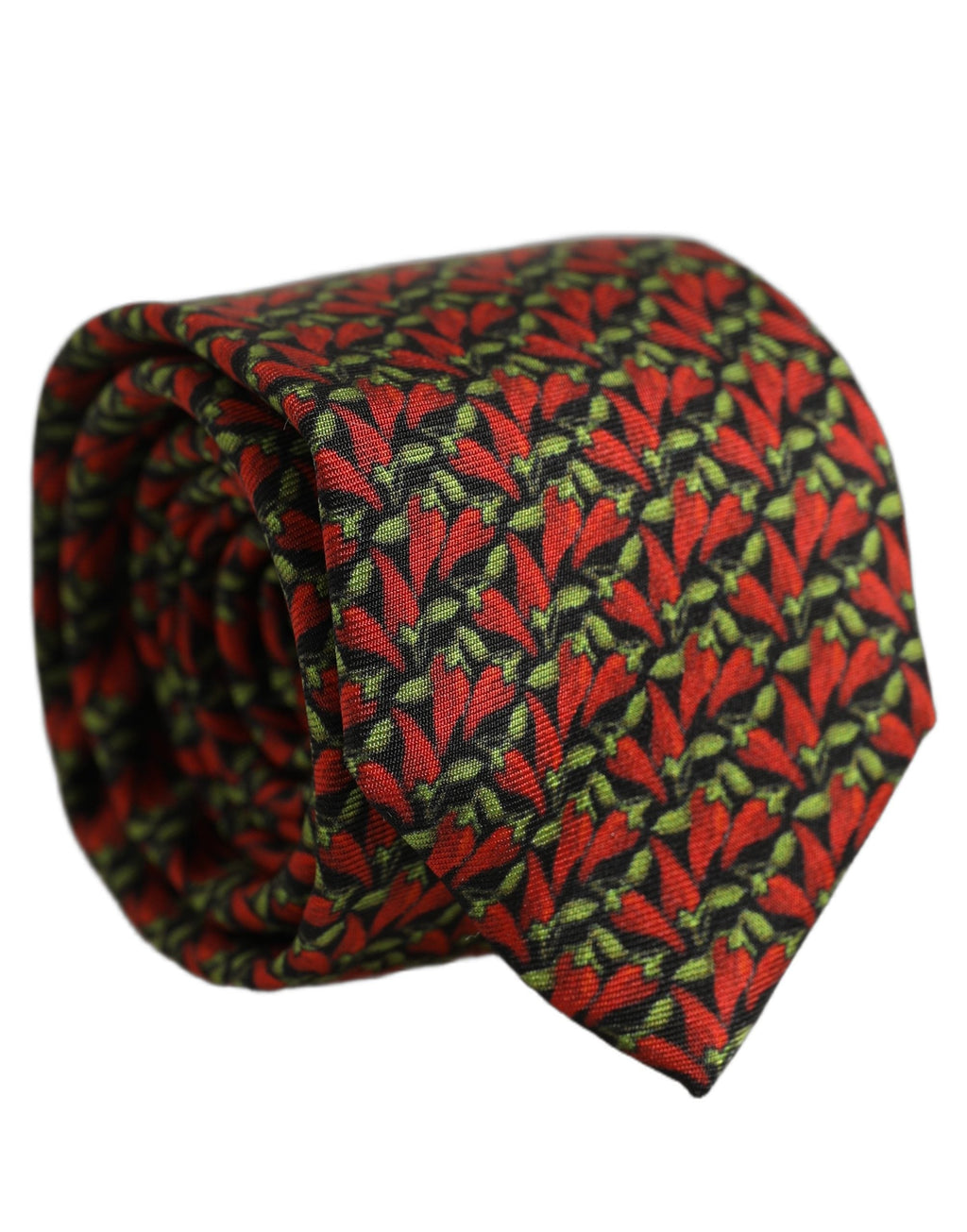 Dolce & Gabbana Multicolor Chili Peppers Silk Adjustable Tied Necktie Tie