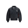 ALPHA INDUSTRIES Black Polyester Bomber