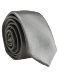 Dolce & Gabbana Gray Satin 100% Silk Adjustable Tied Men Necktie Tie