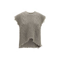 R13 Beige Wool Oves Aries Sleeveles Sweater