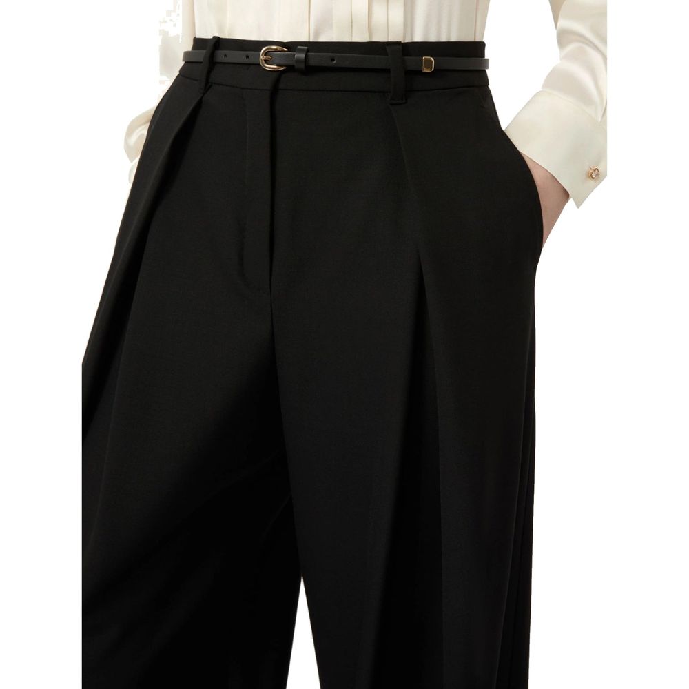 Max Mara Black Elastane Dress Pants