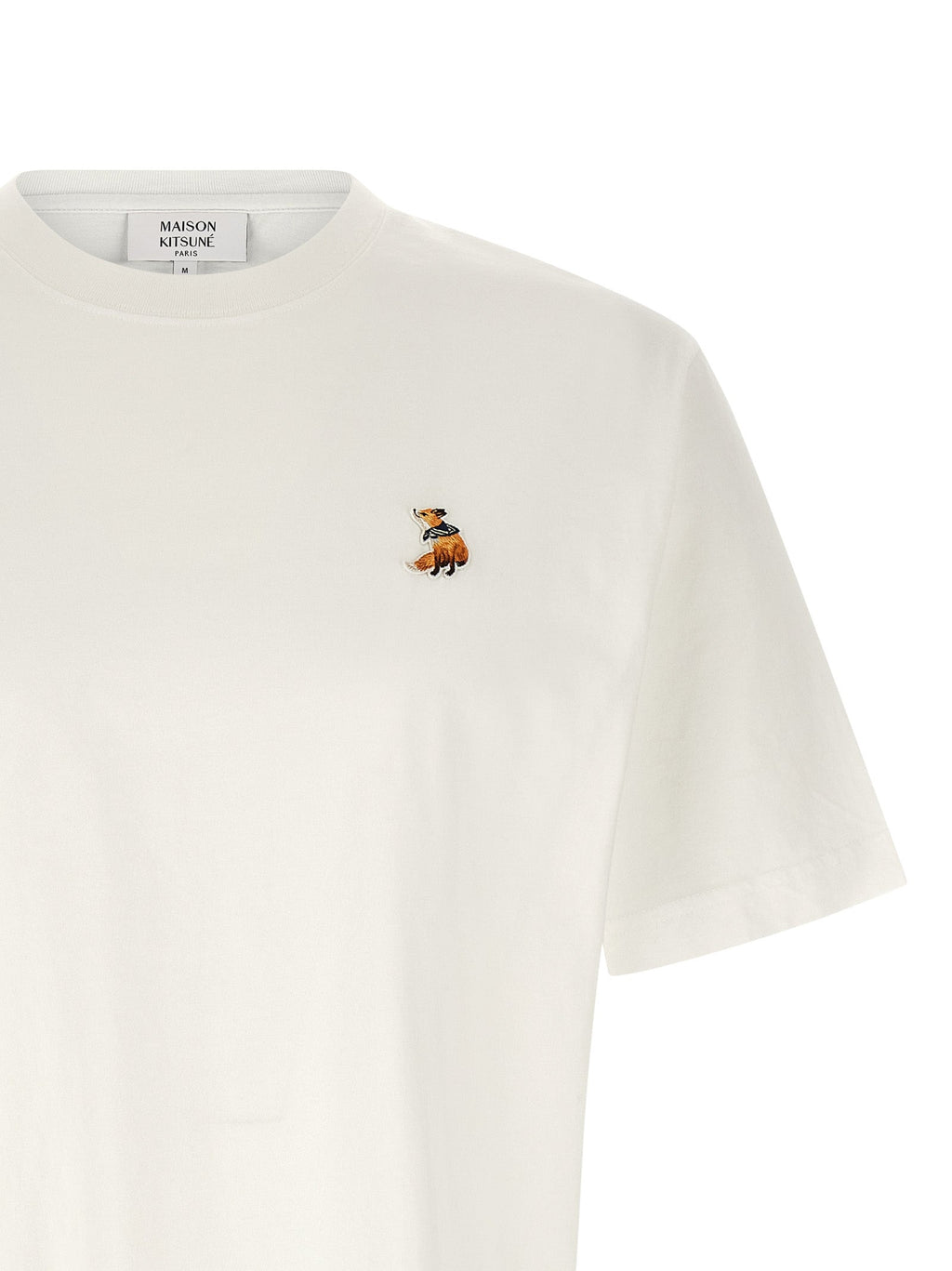 Maison Kitsuné White Organic Cotton T-Shirt