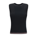 Thom Browne Black Wool Oves Aries Sleeveles T-Shirt