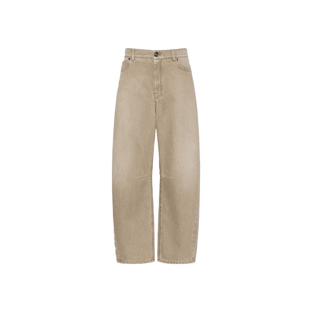 Max Mara Beige Cotton Jeans Denim