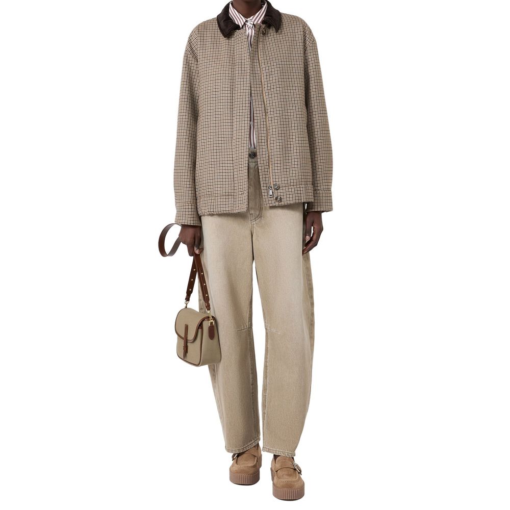 Max Mara Beige Cotton Jeans Denim