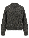 Brunello Cucinelli Gray Wool Cardigan
