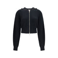 Max Mara Black Wool Oves Aries Cardigan
