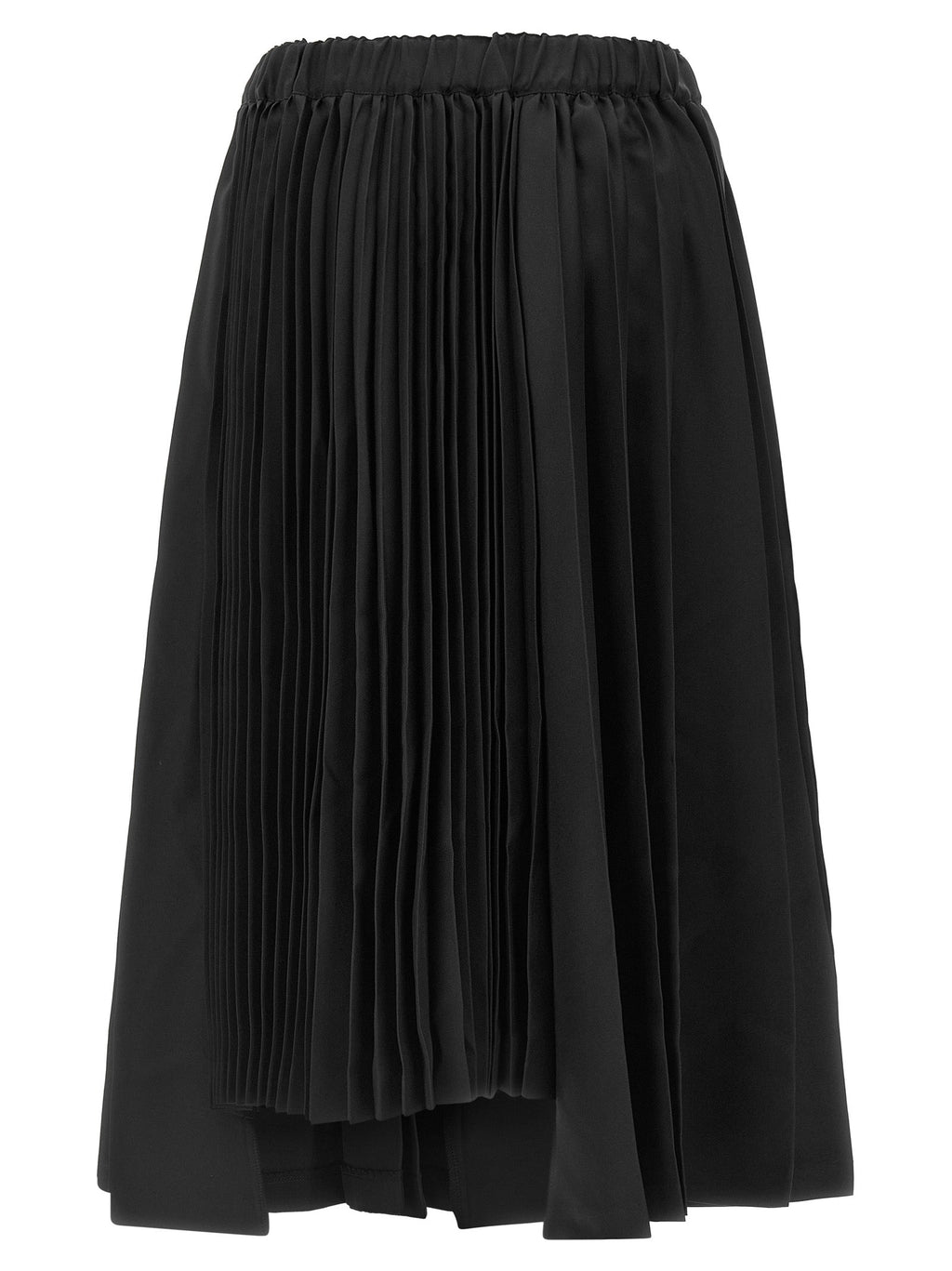 Comme Des Garçons Black Polyester Long Skirt