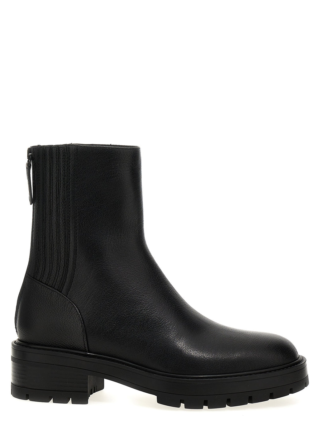 Aquazzura Black Calfskin Ankle Boots