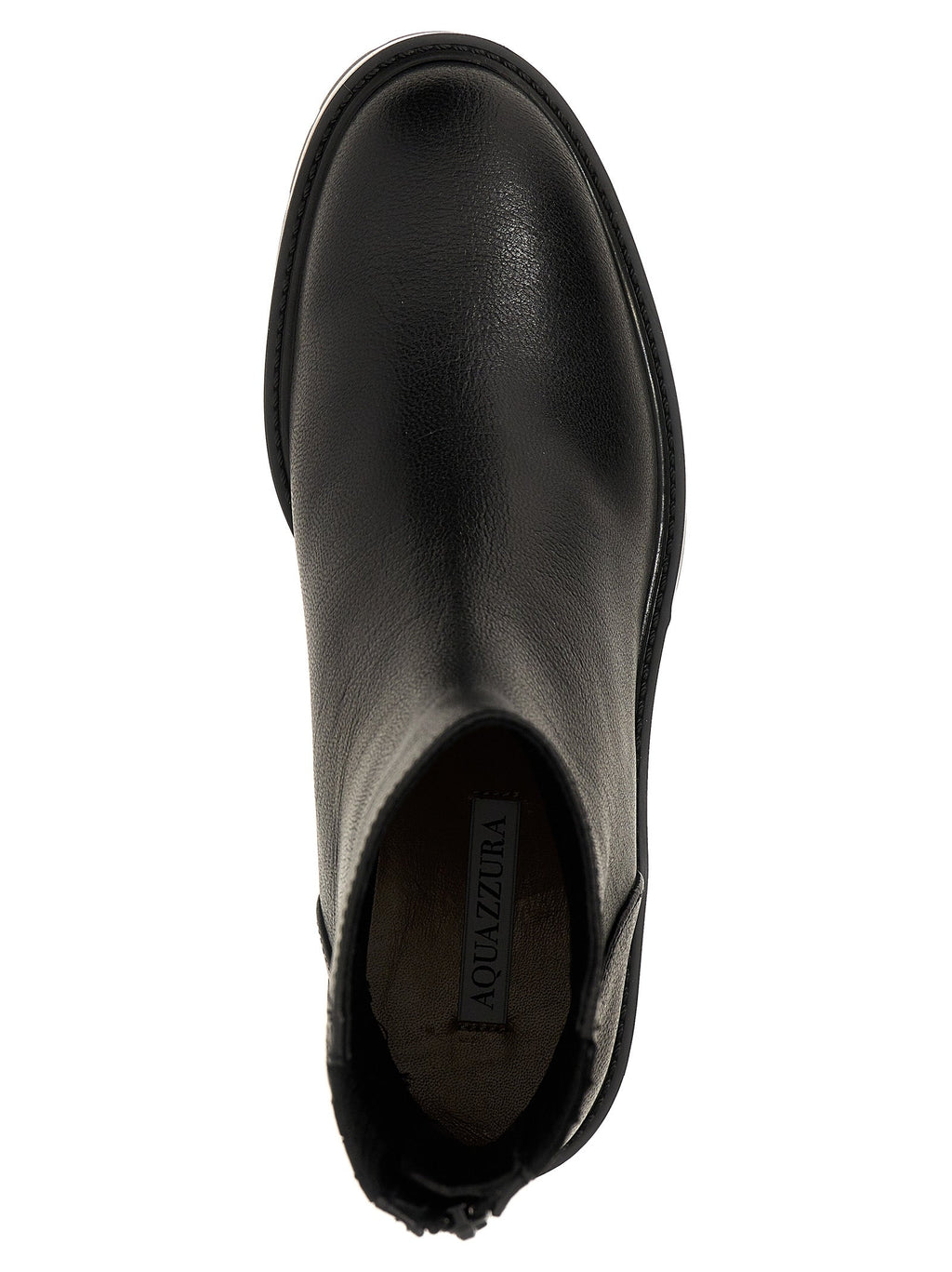 Aquazzura Black Calfskin Ankle Boots