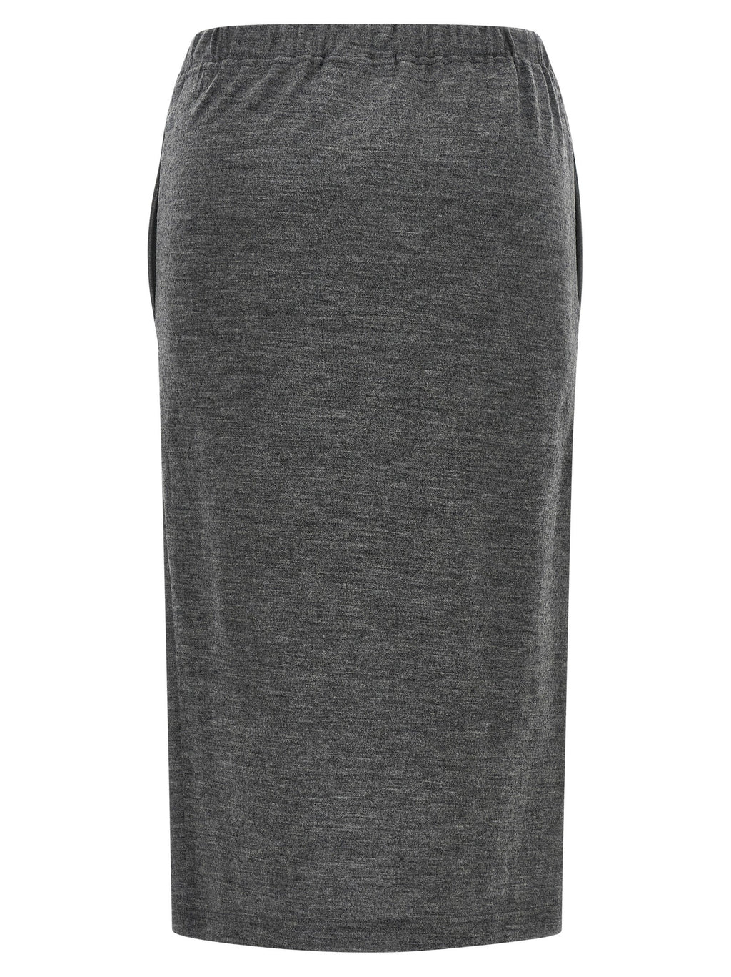 Junya Watanabe Gray Wool Midi Skirt