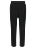 Issey Miyake Black Polyester Cropped Pants