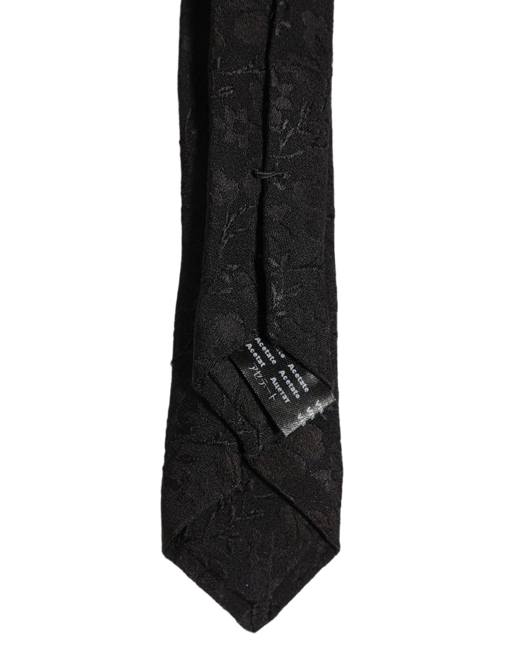 Dolce & Gabbana Black Floral Brocade Silk Adjustable Necktie Accessory Tie