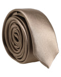 Dolce & Gabbana Brown Satin 100% Silk Adjustable Tied Men Necktie Tie