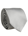 Dolce & Gabbana Gray Satin 100% Silk Adjustable Tied Men Necktie Tie