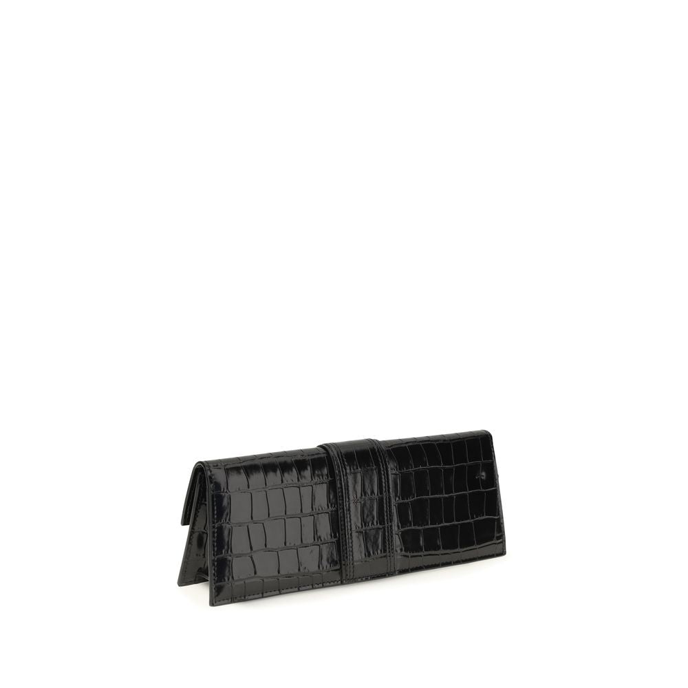 Jacquemus Black Calf Leather Bos Taurus Clutch Bag