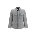 Woolrich Gray Wool Oves Aries Full-Length Jacket