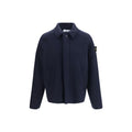 Stone Island Blue Wool Oves Aries Jacket