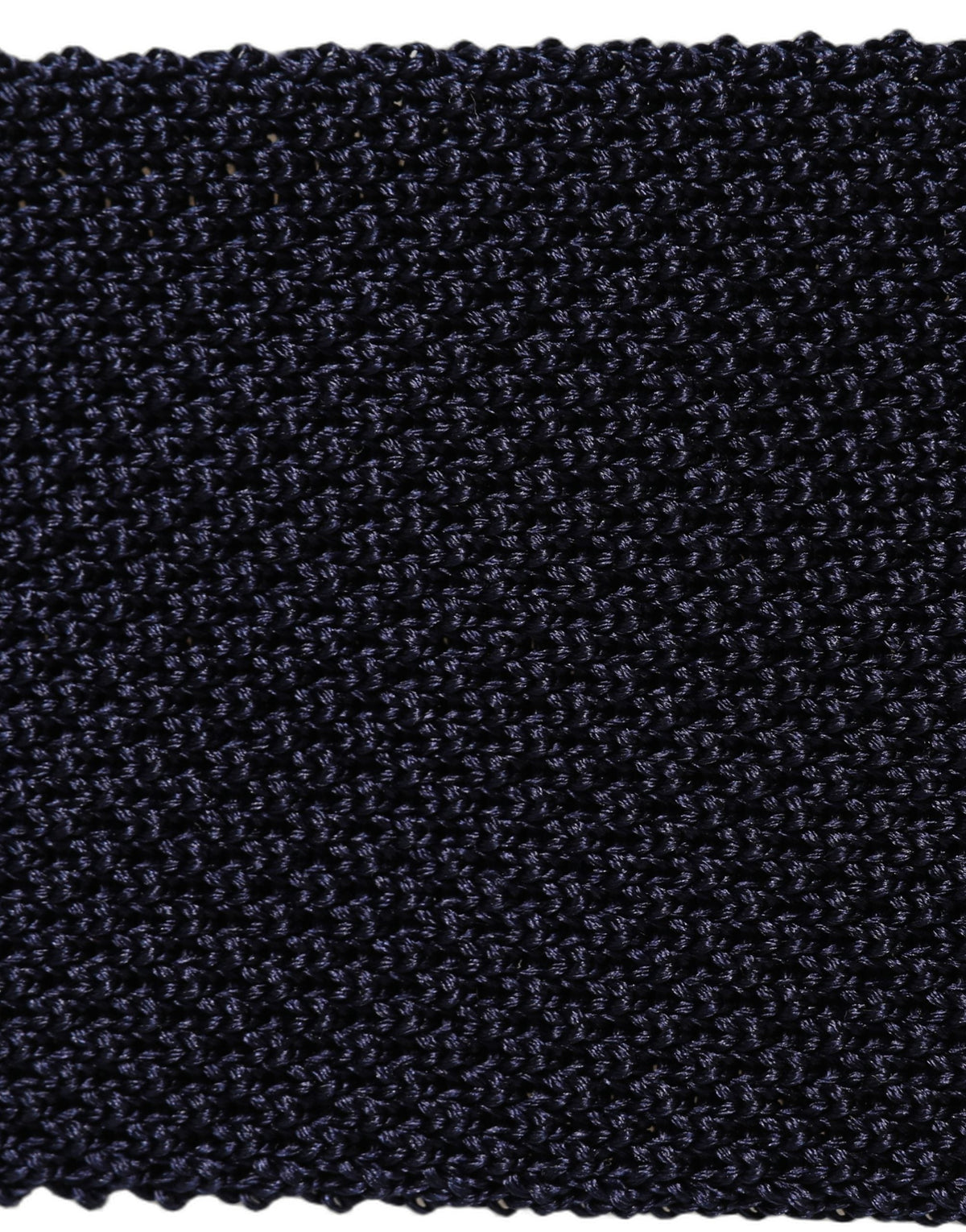 Dolce & Gabbana Dark Blue Textured Knitted Adjustable Necktie Accessory Tie