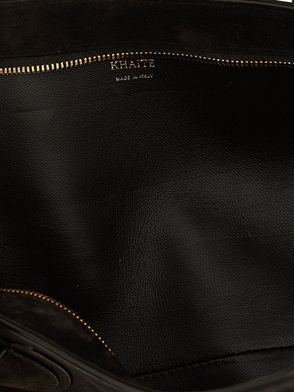 Khaite Brown Calfskin Shoulder Bag