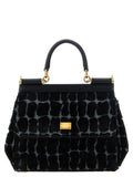 Dolce & Gabbana Black Cotton Handbag