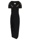 Vivienne Westwood Black Cotton Midi Dress
