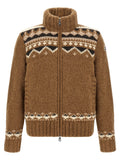 Moncler Brown Virgin Wool Cardigan