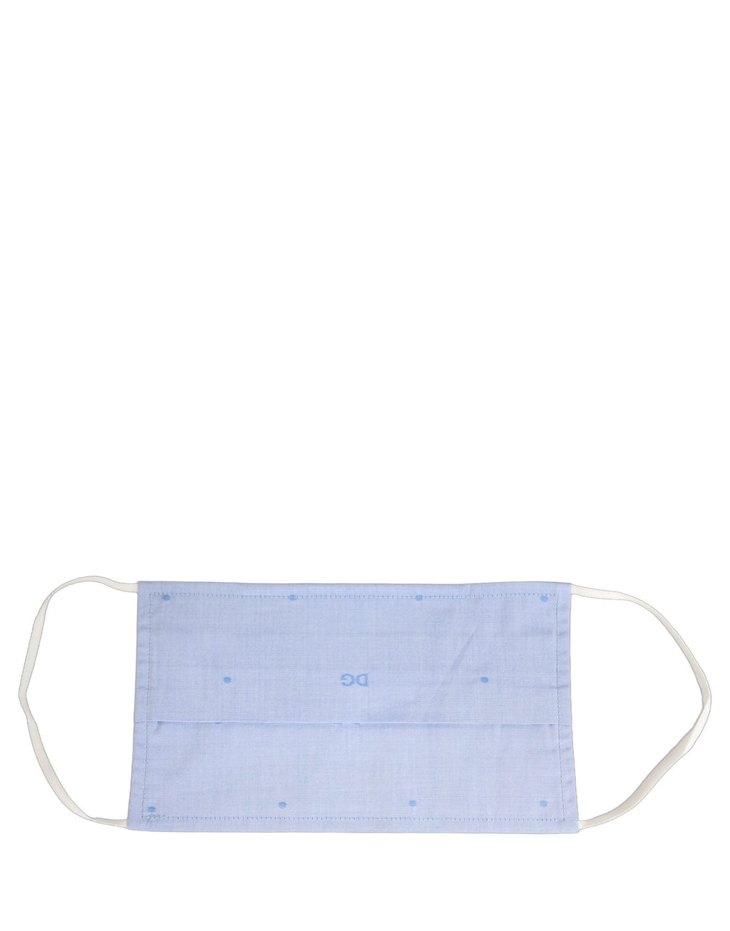 Dolce & Gabbana Light Blue DG Monogram Pleat Elastic Ear Strap Face Mask