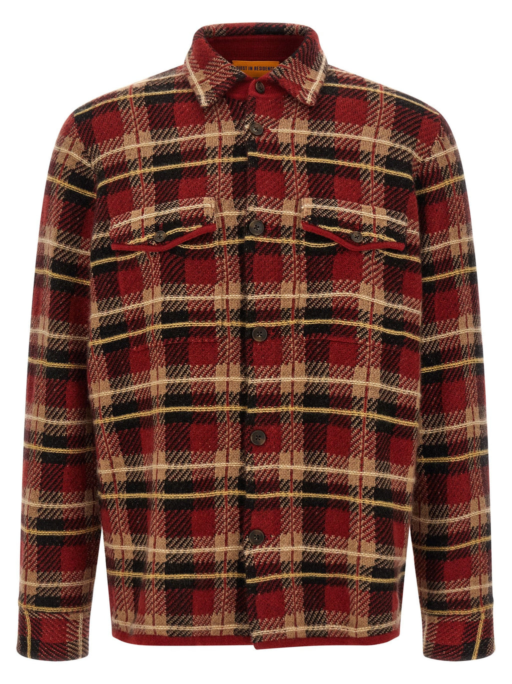 Guest in Residence Red Cashmere Blouse