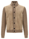 ZEGNA Beige Cashmere Cardigan