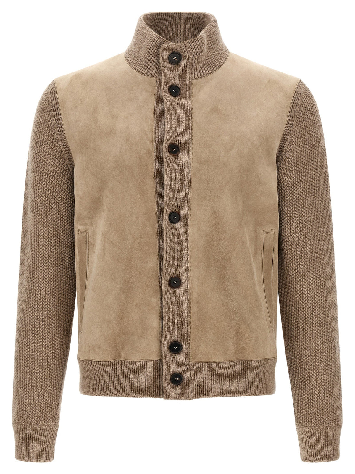 ZEGNA Beige Cashmere Cardigan