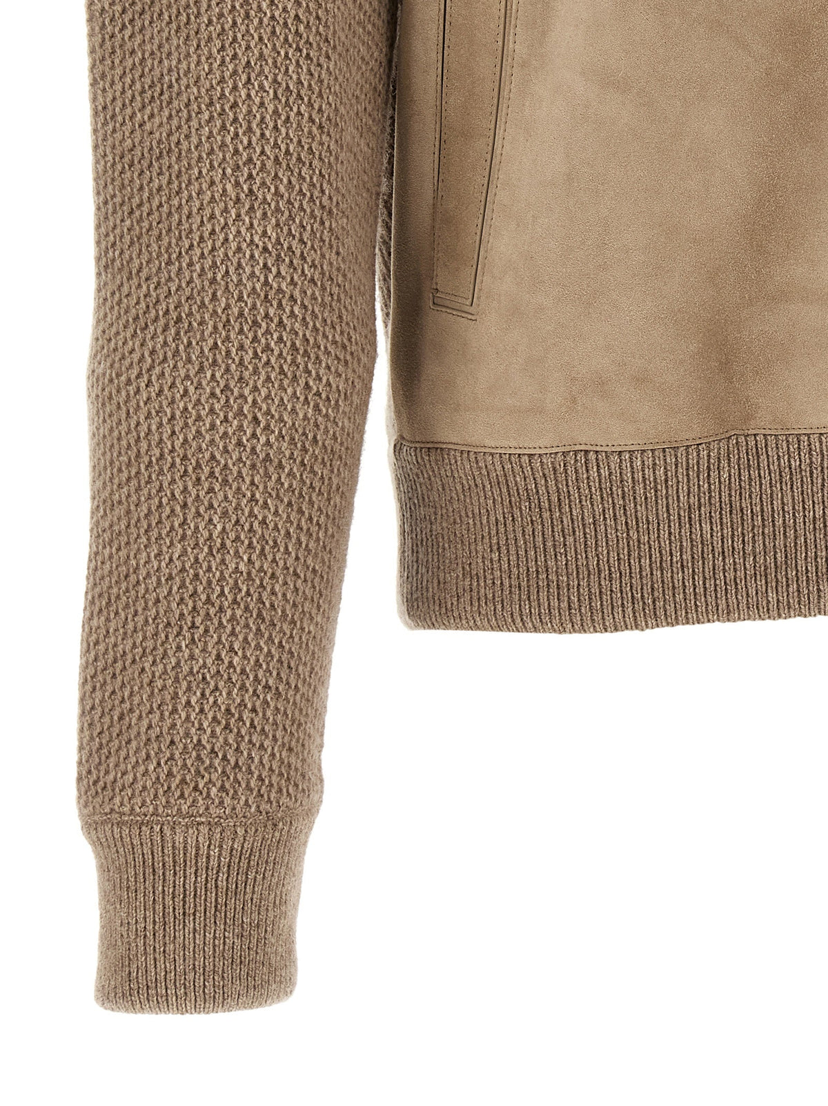 ZEGNA Beige Cashmere Cardigan