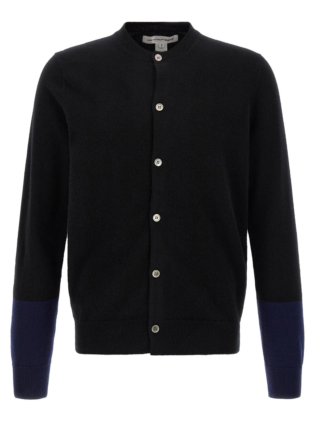 Comme Des Garçons Black Wool Cardigan