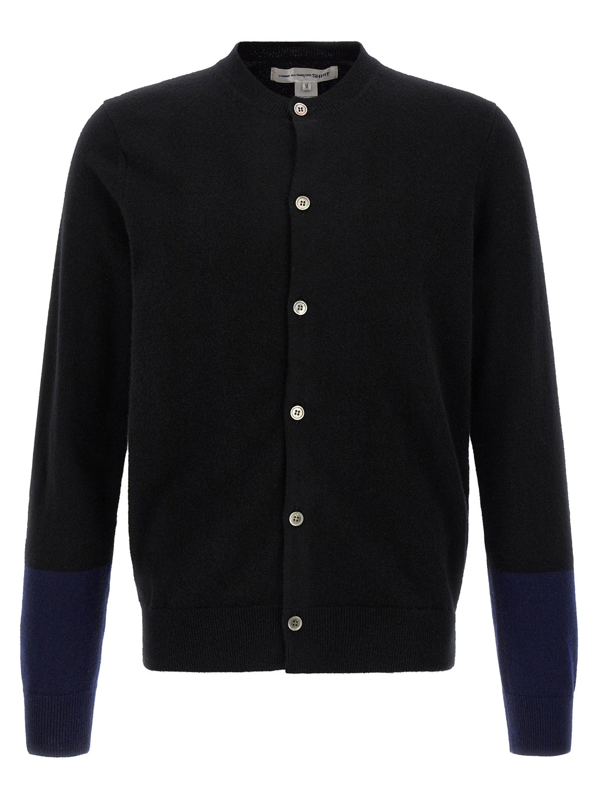 Comme Des Garçons Black Wool Cardigan