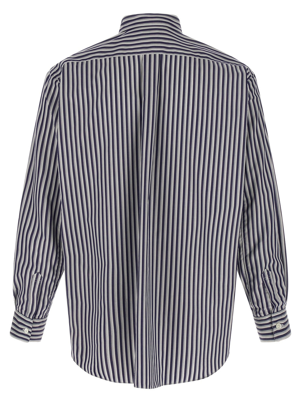 Comme Des Garçons Blue Cotton Blouse