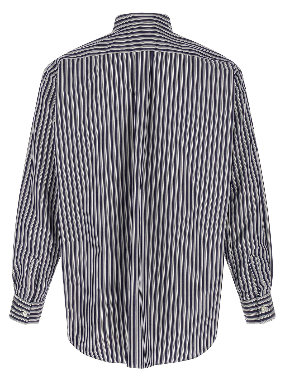 Comme Des Garçons Blue Cotton Blouse