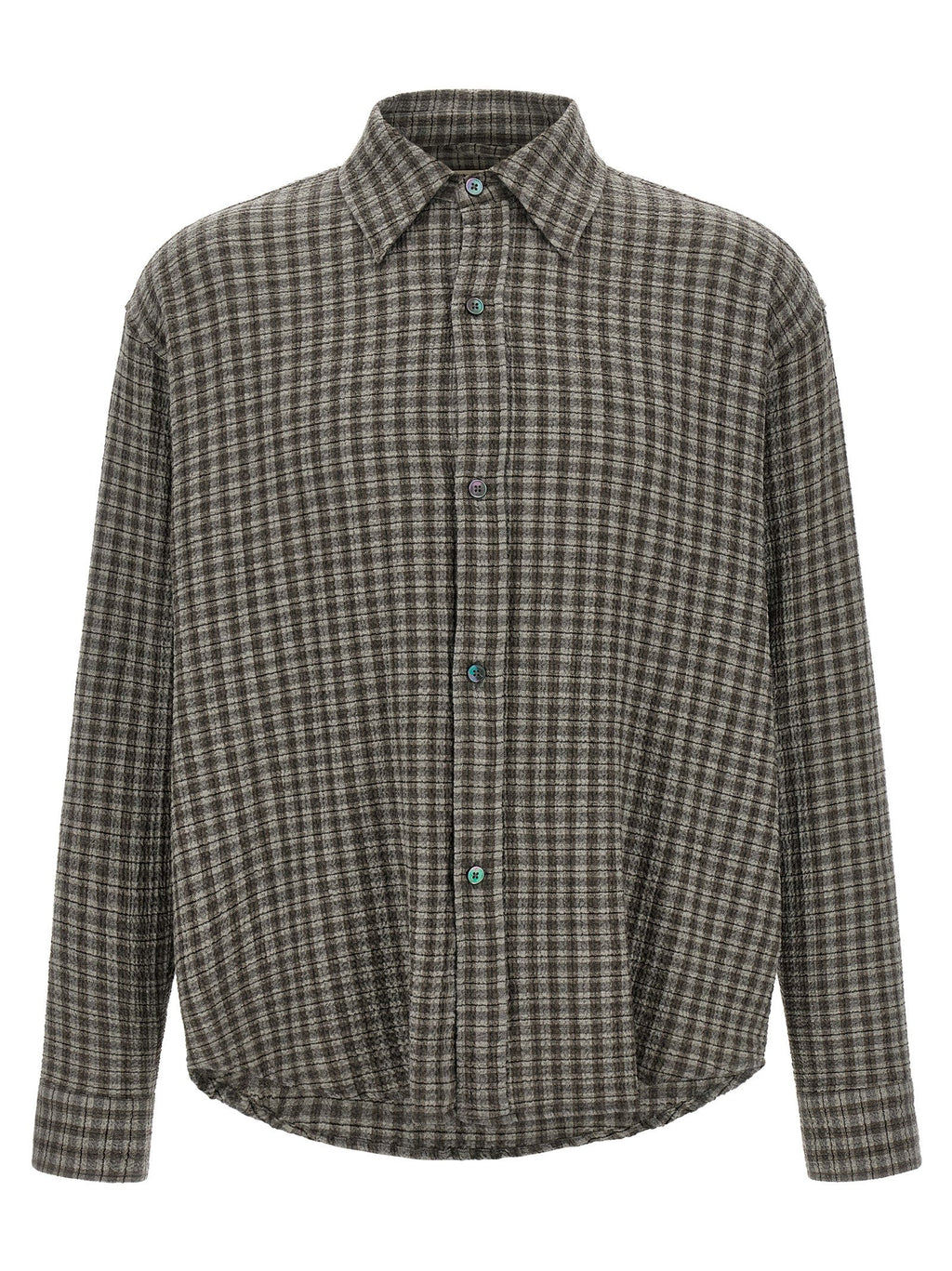 MFPEN Gray Virgin Wool Blouse