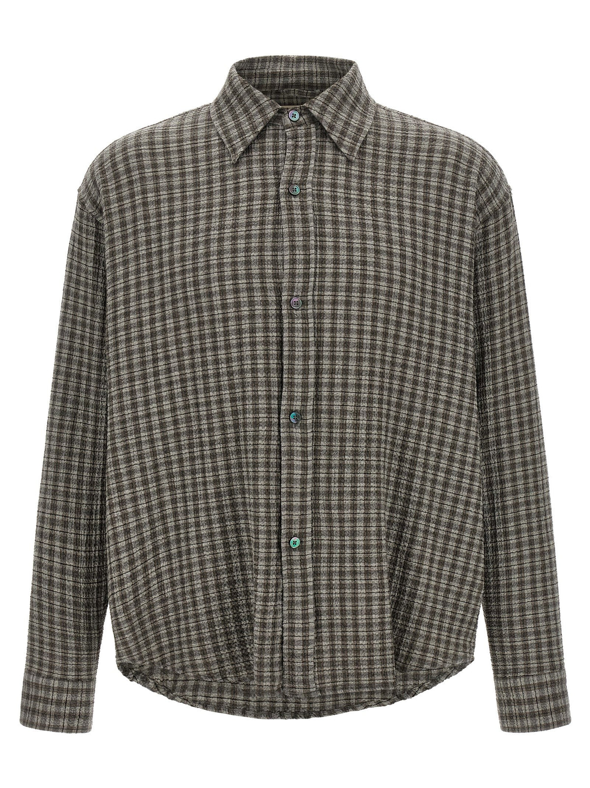 MFPEN Gray Virgin Wool Blouse
