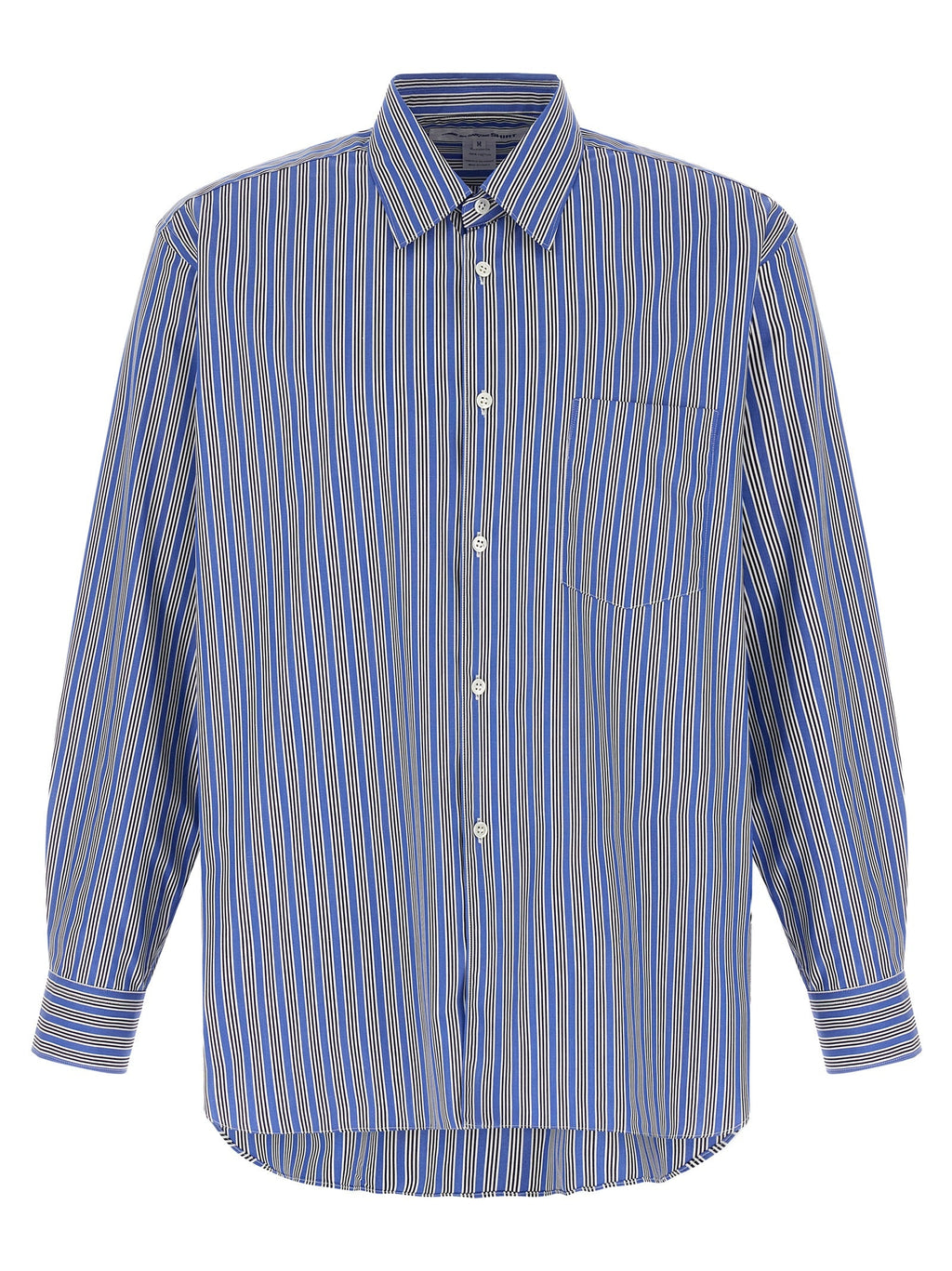 Comme Des Garçons Blue Cotton Blouse
