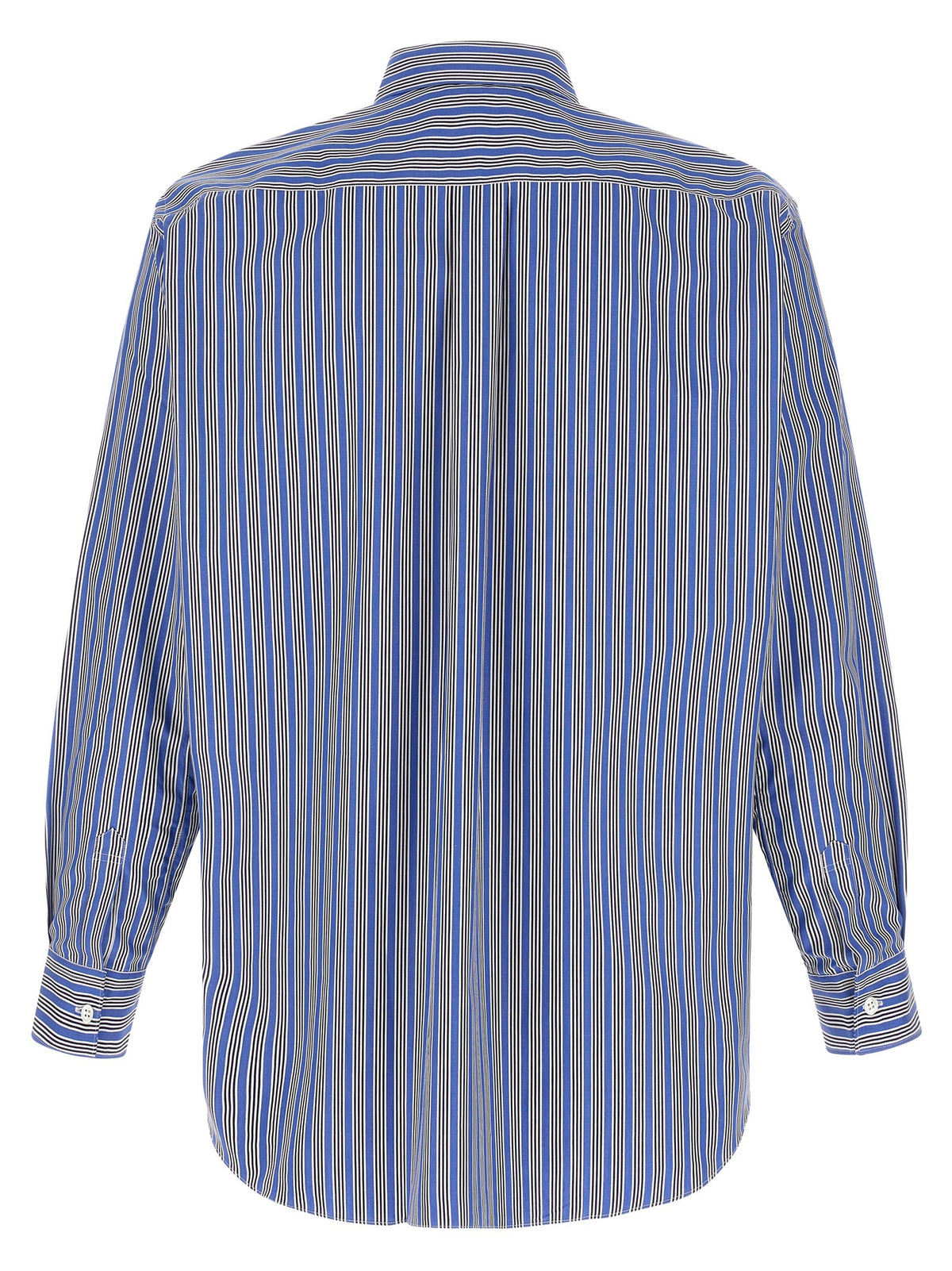 Comme Des Garçons Blue Cotton Blouse