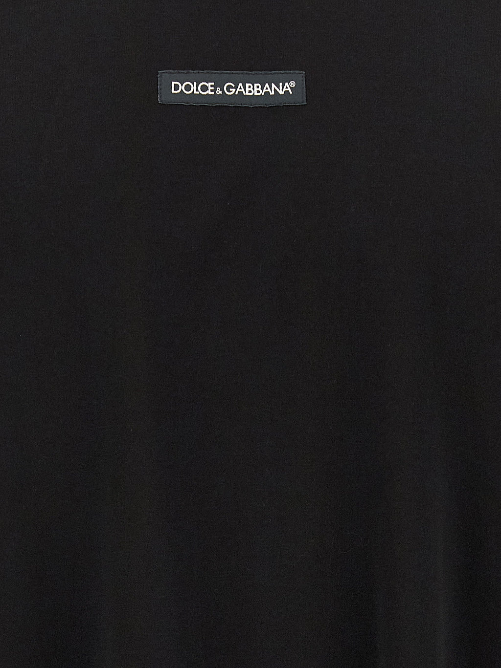 Dolce & Gabbana Black Cotton T-Shirt