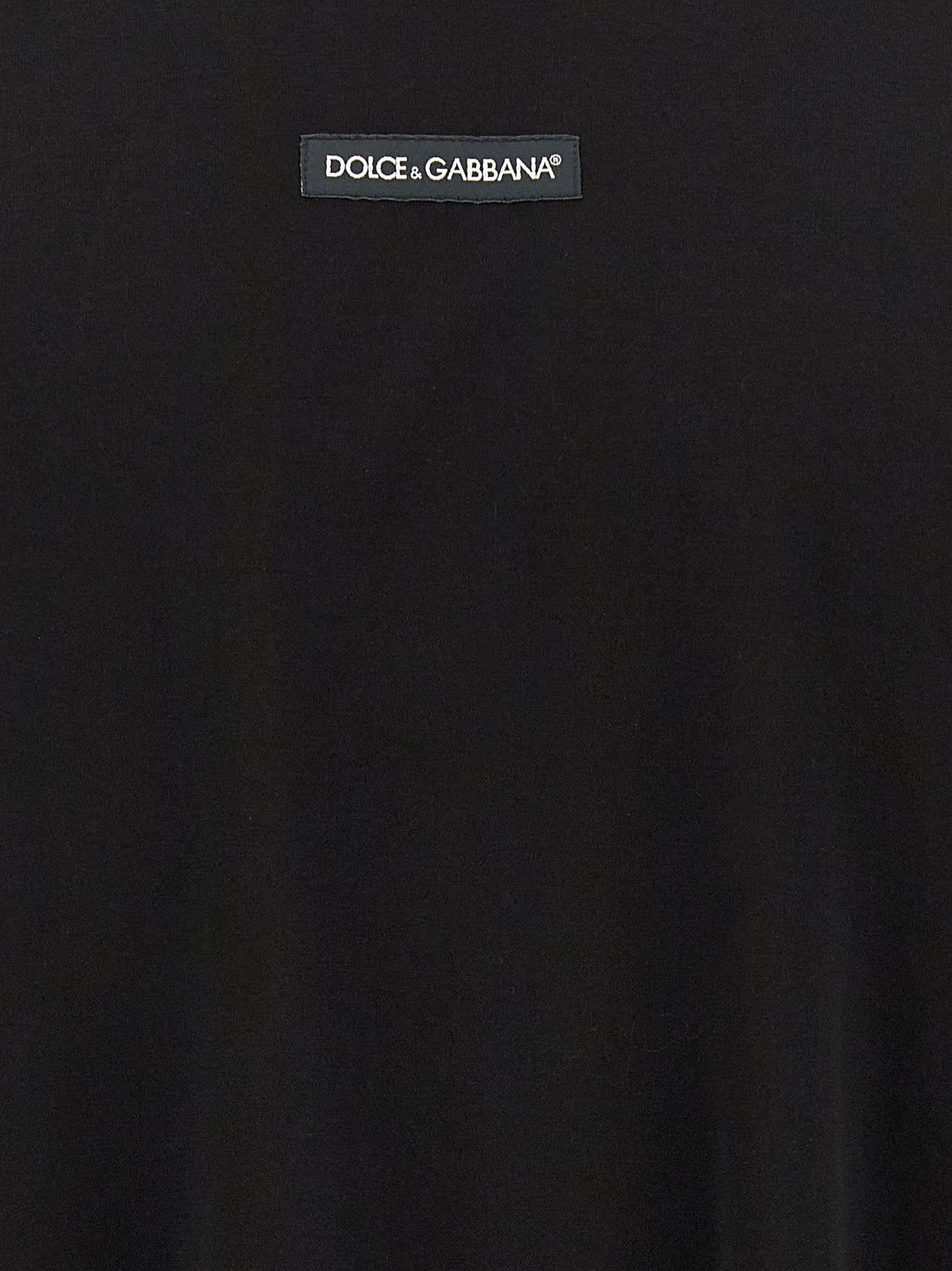 Dolce & Gabbana Black Cotton T-Shirt