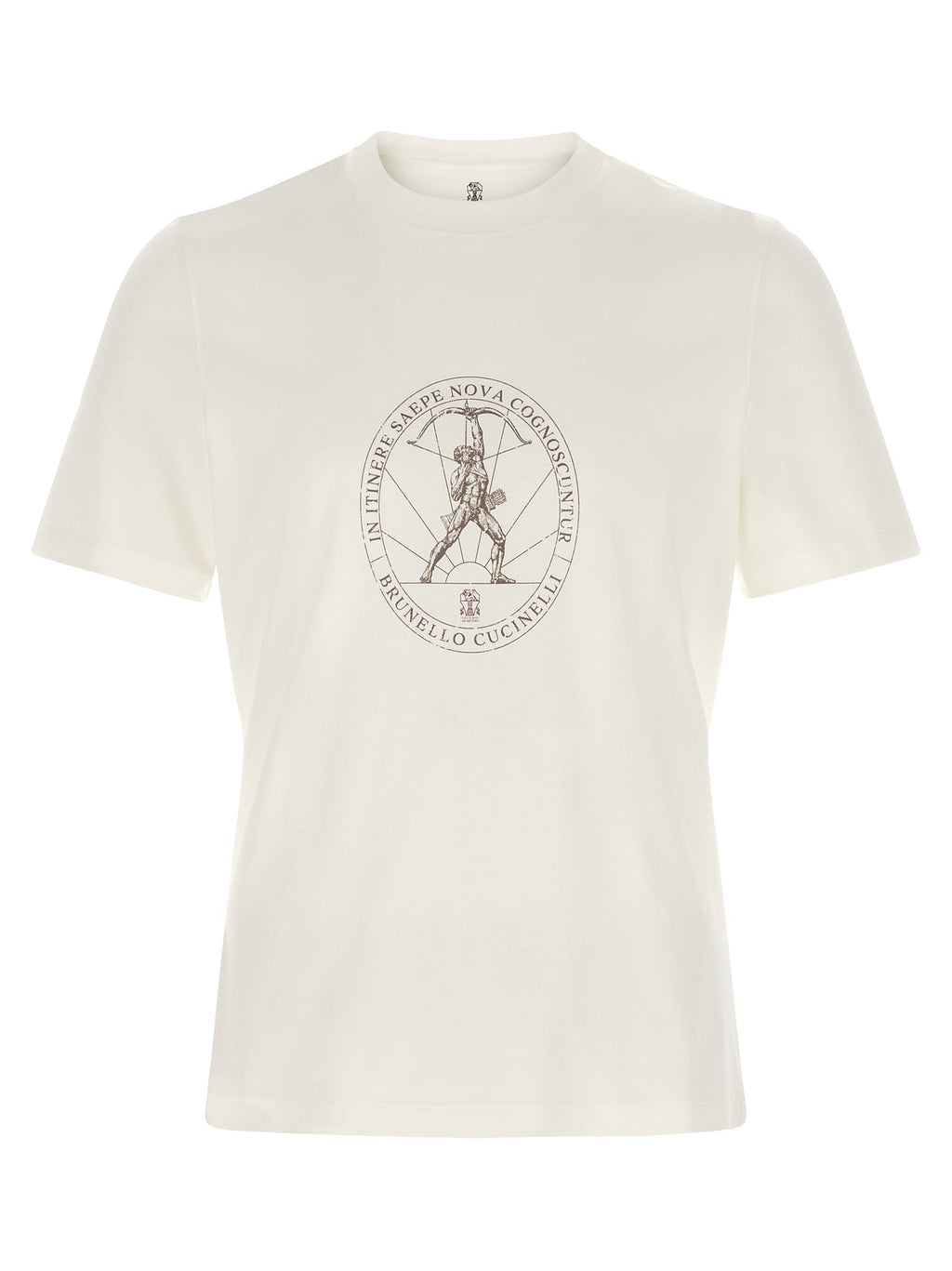 Brunello Cucinelli White Cotton T-Shirt