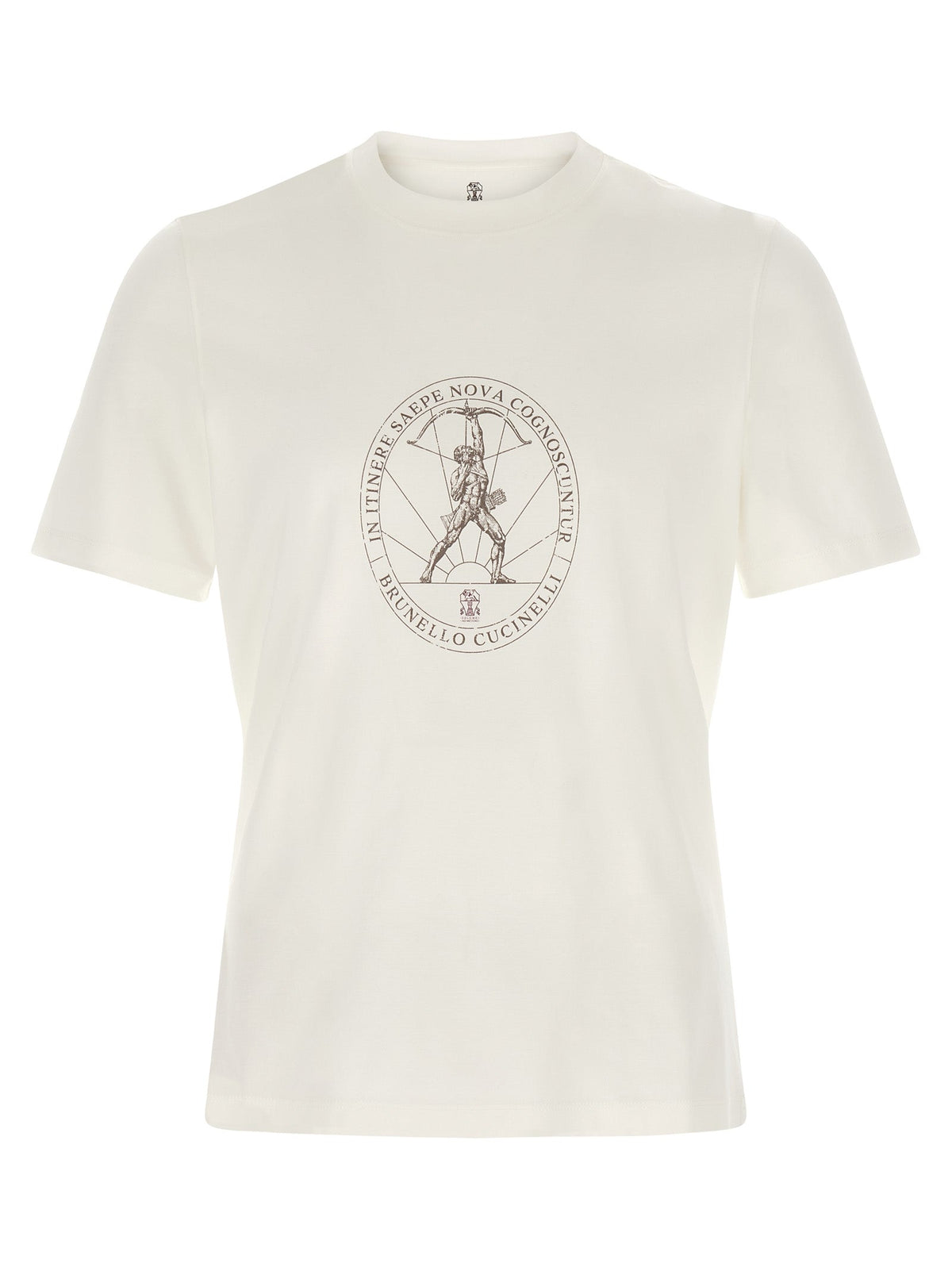 Brunello Cucinelli White Cotton T-Shirt