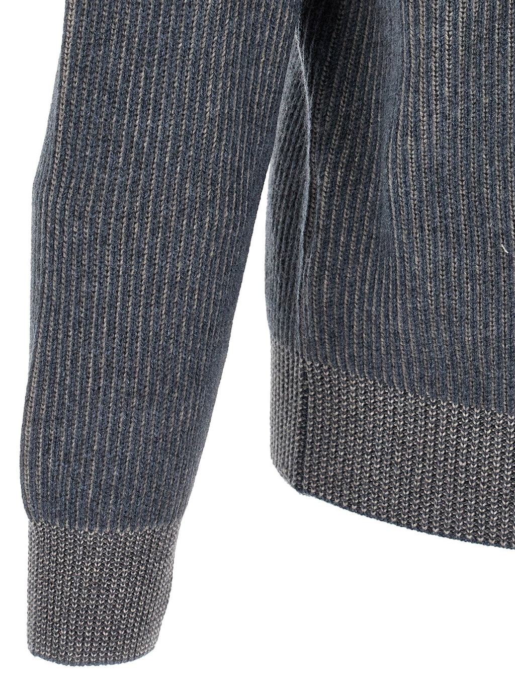 Brunello Cucinelli Blue Cashmere Cardigan